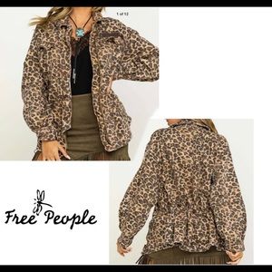 Free People Leopard Jacket